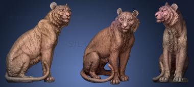 3D мадэль Золотой тигр (STL)